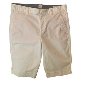 POST-VTG Y2K GAP Women’s White Shorts Bermuda Sz 32" Waist Preppy Resort Androdg